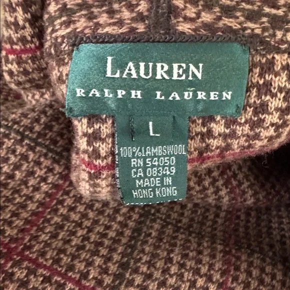 Lauren Ralph Lauren Wrap Sweater Coat Size L
